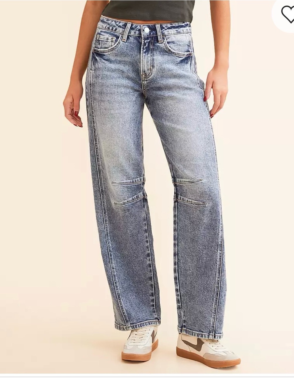 Barrel jeans in Washed Denim - Picture 6 of 7